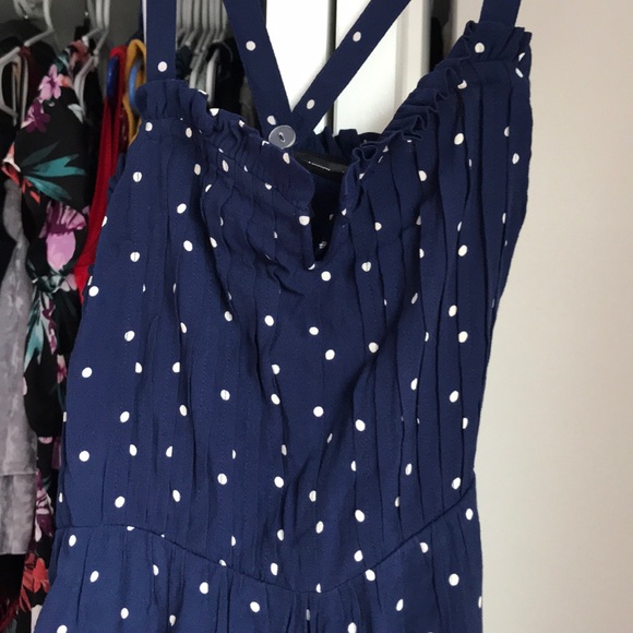 Madewell Polka Dot Jumpsuit, NWT missing button - Picture 12 of 14